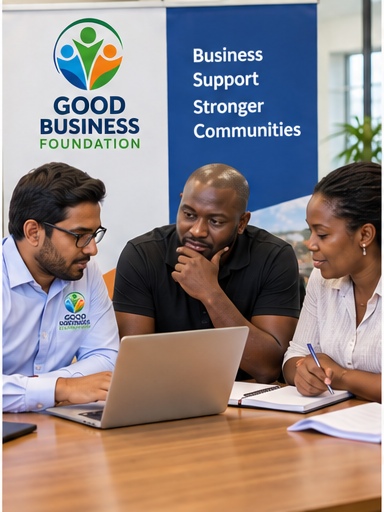 An GBF team member in a mentoring session with an entrepreneur