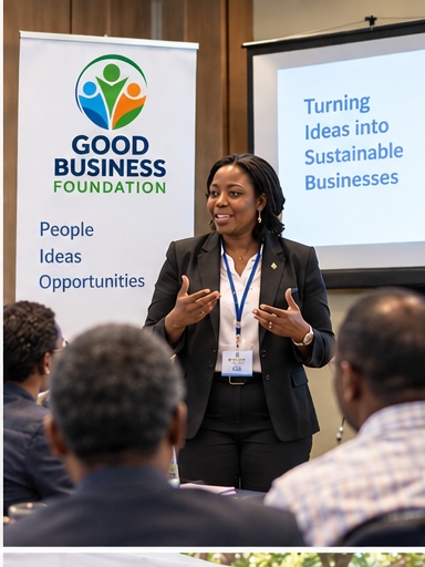 Entrepreneurs taking part in an GBF business training workshop